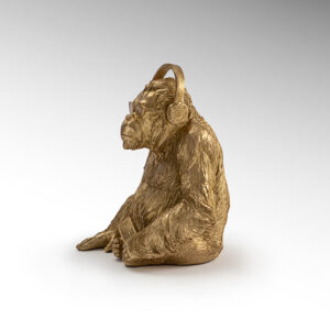 Guld skulptur - Orangutang