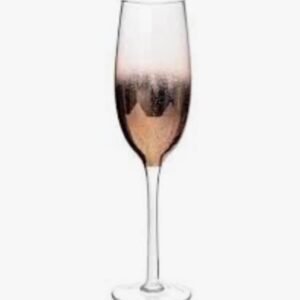 Champagneglas kobberfarvet, 6 stk, - Safir