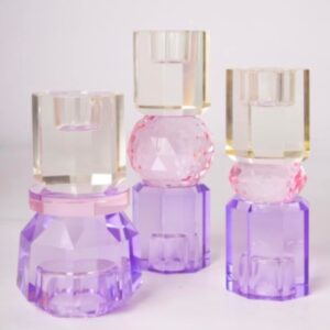 C´est Bon - Krystal stage, smør, baby lyserød, violet, 15x5,5
