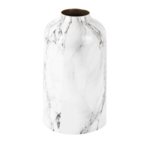 Present Time, Straight vase - White Marble (Small)