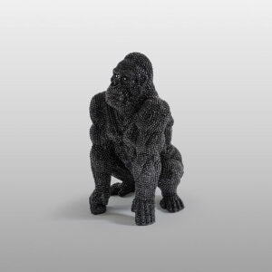 Sort skulptur - Gorilla, mellem