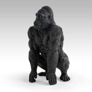 Sort skulptur - Gorilla, stor