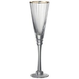 J-Line - Champagneglas Rim/Guldkant 300ml