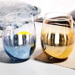 Blåfarvet vandglas - Mellem, Safir