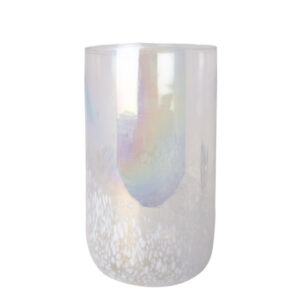 Accantus - Vase, Hvide chips, Regnbuefarvet, 15x15x26 cm