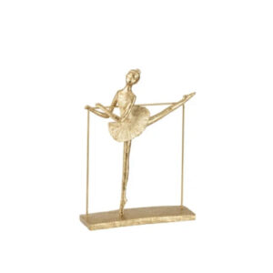 Ballerina figur, ben til siden - Guld