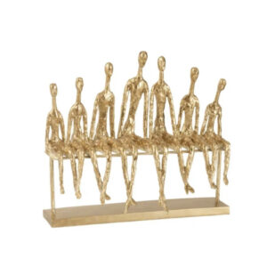 Figur med 7 personer - Guld