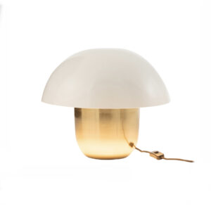 J-Line bordlampe, lille - Mushroom (Hvid, Guld)