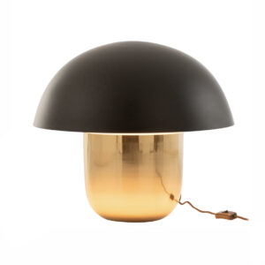 J-Line bordlampe, stor - Mushroom (Sort, Guld)
