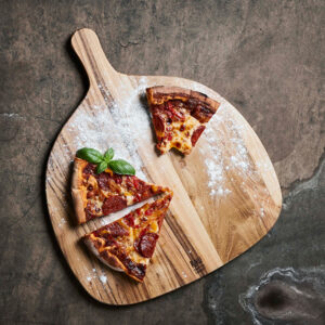 RAW Teak - Pizza / serveringsbræt 46x37,8x1,5 cm