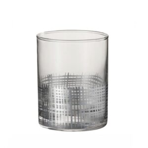 J-Line vandglas - Grid (Sølv)