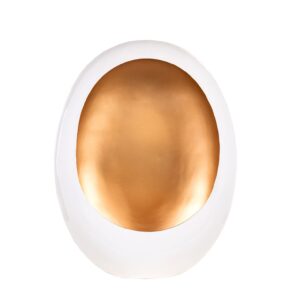 Lanterne - Brændt messing (Hvid, Guld) 44x34x15 cm