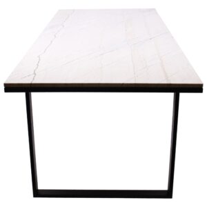 Spisebord i marmor - Lexington (Hvid)