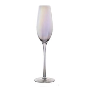 Regnbuefarvet Champagneglas 2 stk. - Flora