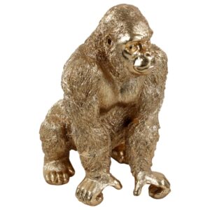 Skulptur - Gorilla (Guld)