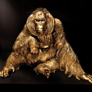 Skulptur - Orangutang (Guld)