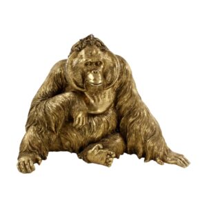 Skulptur - Orangutang (Guld)